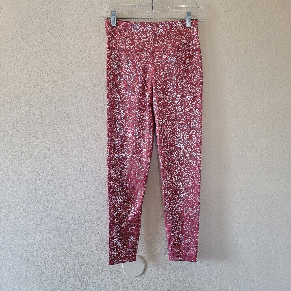 Sweaty Betty Pink Speckled Leggings